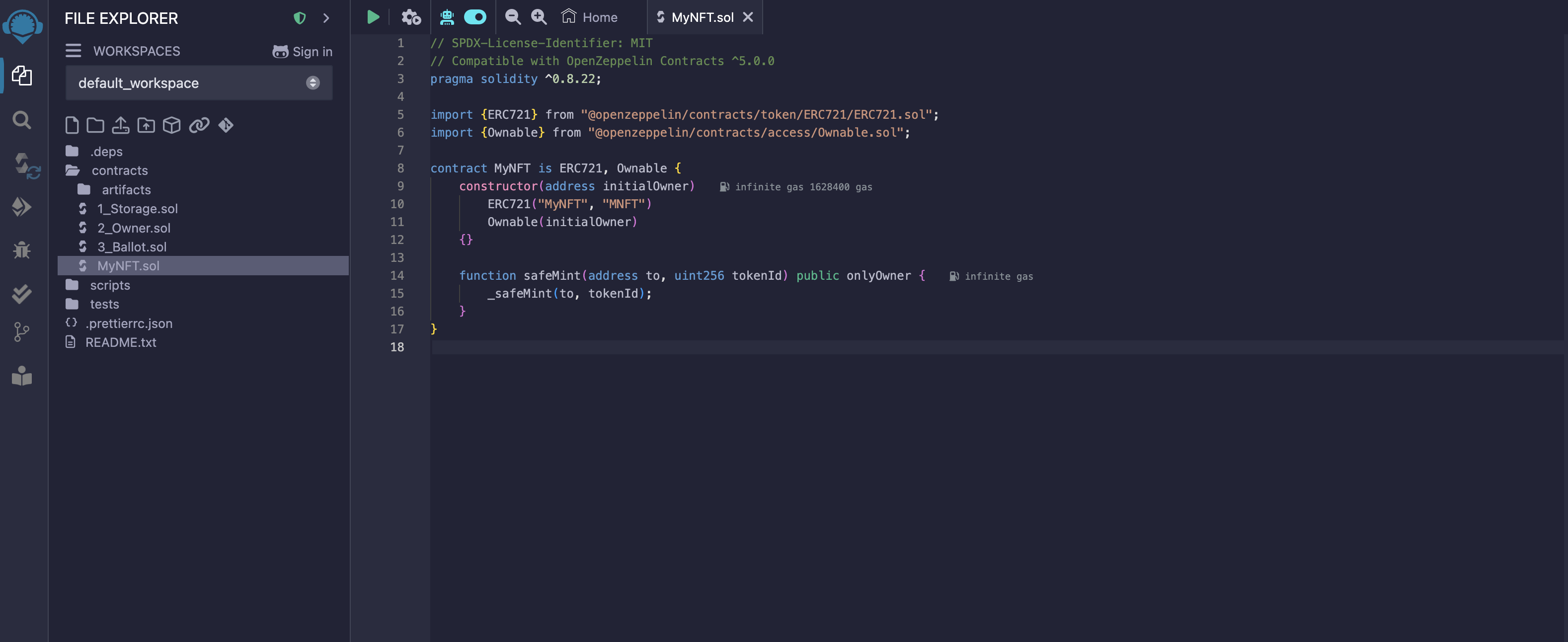 Remix-ERC721