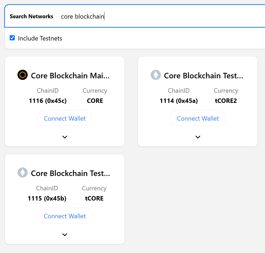 chainlist-testnet-connect-metmask