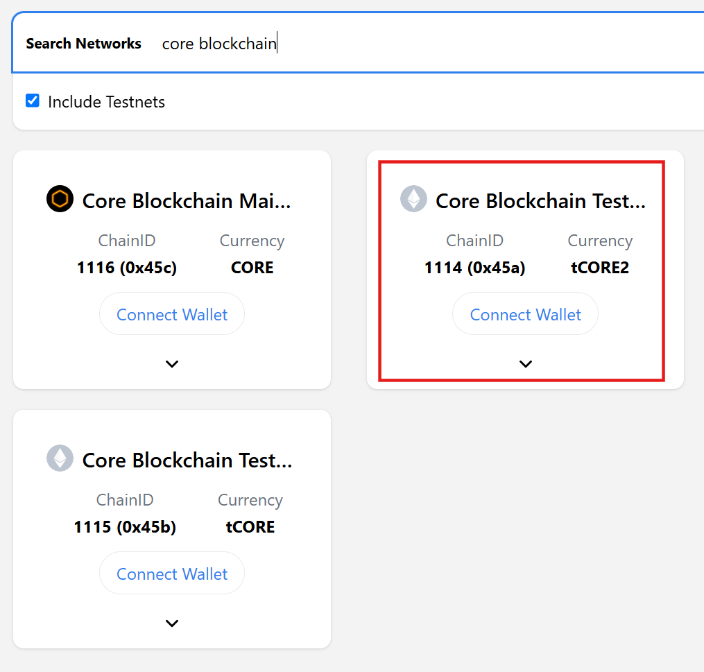 chainlist-testnet-connect-metmask