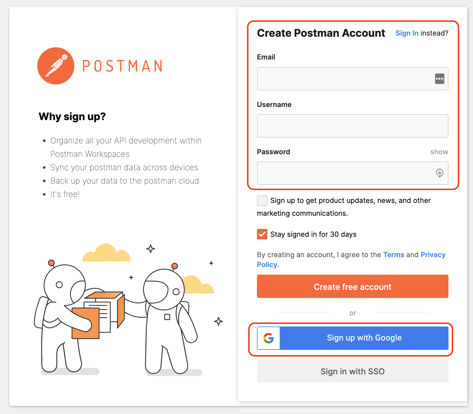 sign-up-postman