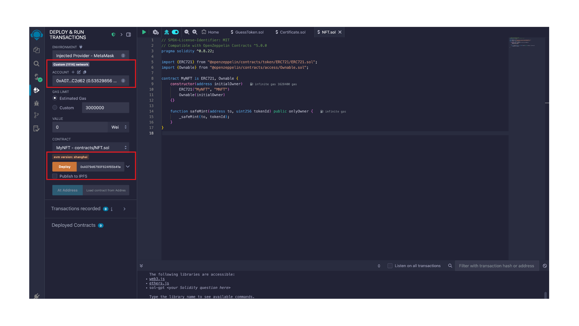 Remix-ERC721_Deployment