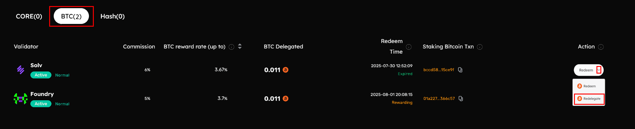 install-coredao-app-on-ledger